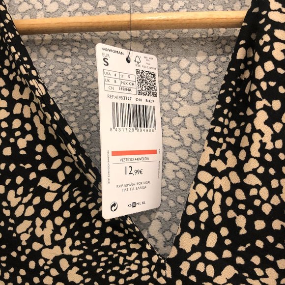 Mango V-Neckline Dress Multi Coloured - Picture 4 of 5